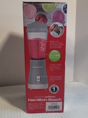 Hamilton Beach Compact Personal Blender - Gray and Clear